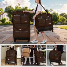 36" Collapsible Suitcases With Wheels,Expandable Foldable Luggage Bag With Hardshell Base Case,Large Capacity Rolling Travel Bagfor Home Storage & Trip,Handbags Hand Bag For Travel Back To School Business Outdoor Holiday Vacation Sport Sports Travel Essentials,For Storing Winter Clothes Fall Clothes Hand Bags Gym Bag - 巧克力 - 查看 8