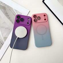 Funda magnética con degradado de color compatible con iPhone 17, 16, 15, 14 Plus, 13, 12, 11 Pro Max