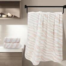 Soft Bath Towels Sets Of 3 Absorbent Hand Towels Black Zebra Strips Print Towels For Bathroom Gym Bath Sheets (Black And White,1 Bath Towel, 2Hand Towel)Halloween - 粉色 - 查看 3
