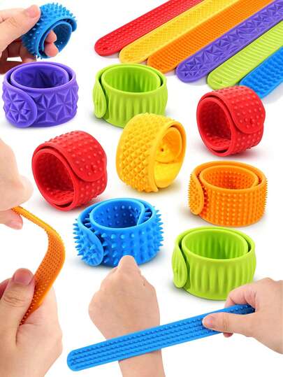 1 pieza Brazalete de silicona texturizado, juguete sensorial que alivia la ansiedad, el TDAH y el estrés, juguete sensorial portátil para adultos con forma de avión, regalo adecuado para hombres y mujeres, regalo para vacaciones