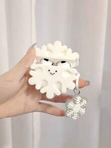 1 Vỏ bảo vệ tai nghe hình chú nai tuyết 3D dễ thương tương thích với 1/2/3/4, Tai nghe Bluetooth không dây Apple Pro, Thiết kế dành cho cặp đôi, Vỏ tai nghe chống rơi (Không bao gồm tai nghe) - trắng - Xem 6