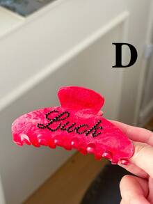 Large Hair Claw Clips For Women, Custom Banana Rhinestone Name Hair Clips, Personalized Hair Clips For Thin Thick Hair, Gifts For Girls, Wife, Couples - Multicolor - View 15