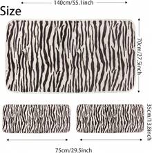 Soft Bath Towels Sets Of 3 Absorbent Hand Towels Black Zebra Strips Print Towels For Bathroom Gym Bath Sheets (Black And White,1 Bath Towel, 2Hand Towel)Halloween - 棕色和白色 - 查看 9