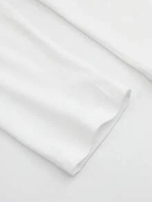 Unisex T-Shirts For Men, Short Sleeves, Short Sleeve T-Shirts, Spring Clothes, Summer Clothes, Clothes, Tops, Loose Fit, Big Silhouette, Graphic Print, Design, Gift, Present, Street, Spring, Summer, Autumn, Winter, Men's - White - View 4