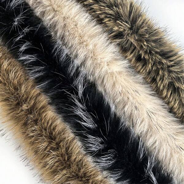 2m lange flauschige Weihnachtsdekoration Fellbesatz, 8cm breit, zum Nähen von Kleidung, Plüsch-Trimm-Stoff für Heimdekoration, Bekleidung, Basteln, Kunstfell-Kragen für Hüte, Mäntel, Stiefel, Umhänge