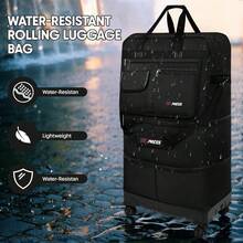 NEW YORK XPRESS 36" Collapsible Suitcases With Wheels,Expandable Foldable Luggage Bag With Hardshell Base Case,Large Capacity Rolling Travel Bag For Home Storage&Trip - 黑色 - 查看 6