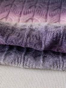 Girls & Teens' Cute Ombre Knit Pullover Sweater, Suitable For Vacation, Daily Wear, Spring, Autumn, Winter