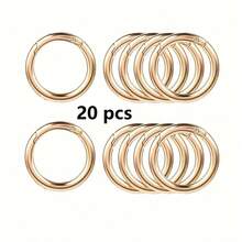 10/20/30/50pcs Colorful Keychain Set With Lobster Clasp Swivel Spring Hook, Decorative For Dog Leash, Handbag, DIY Pendant Craft Accessories