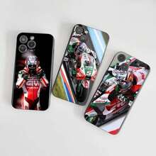 1PC Johann  Z-Zarco Phone Case TPU Soft Silicone for Shockproof Cover Covercompatible with   16 15 14 13 12 11 X XR Plus Pro Max Plus,Covercompatible with  17 Hülle, 17 pro Hülle, 17 promax Hülle