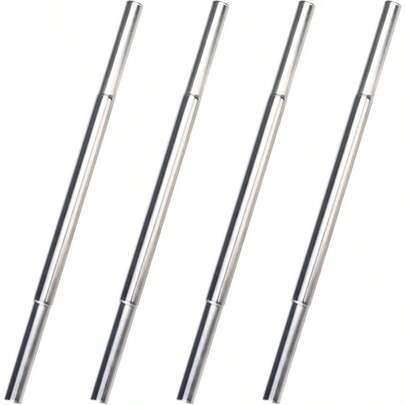 4PCS Club Extensions Steel Shaft Iron Length Repair Kit, Silver