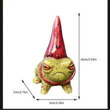 Rustic Country Style Charming Resin 1pc Figurine - Miniature Garden Animal Statue With Hat - Decorative Flower-Themed Fairy Garden Accent Succulent Planters, Outdoor & Indoor