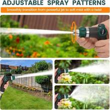 High Pressure Garden Hose Nozzle Sprayer, Heavy - Duty Metal Hose Nozzle With Thumb Control Adjustable Jet Car Washing, Patio Cleaning, Lawn Plant Watering - Initial - View 6