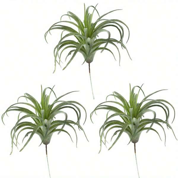 3 Pcs Artificial Succulent Plants For DIY, Wedding Party Courtyards Gardens Office And Outdoor Flower Spring Summer Decoration