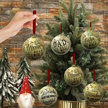 AFYPRTY 1pc Christmas Decoration Ball Christmas Tree Decoration Supplies You Mean The World To Me Christmas Party Pendants Christmas Party Gifts Birthday Gifts Suitable For Party Decoration Christmas Tree Decoration - Multicolor - View 5