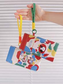 1pc Cute Dopamine Design Sunglasses Case, Portable Eyeglasses Storage Bag With Automatic Closure, Scratch-Resistant, Handheld Or Hanging