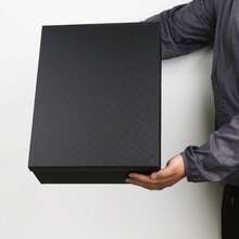 A Large Gift Box 17x13x6 Inches,Black Boxes For Presents,Birthday,Valentine's Day,Mother's Day,Christmas,Anniversary.