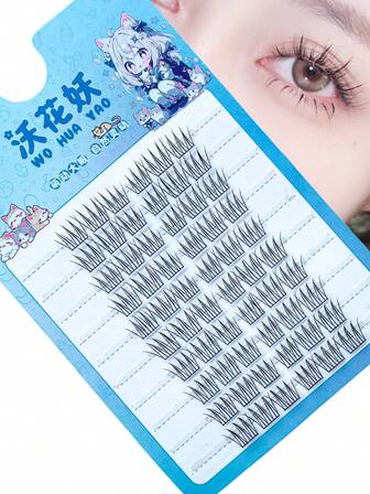60-Pieces Idol Style False Eyelashes – Root-By-Root Defined, 3-Segment Band & Multi-Scene Enhancer