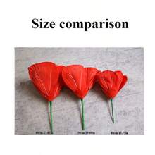 1 件人造 PE 泡沫大花，适用于橱窗展示、婚礼和活动装饰 - 紅色 - 查看 4