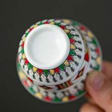 6pcs Luxury Gold Embossed Coffee Cup Set, Modern Middle Eastern Style Ceramic Tea Cups, Saudi Coffee Cups, Elegant Ceramic Mugs, Middle Eastern Style Holiday Gift, Comes With Crescent Moon & Star Gift Box, Designed For Turkish Coffee/Espresso, Elegant Drinkware For Turkish Coffee/Arabic Tea, Suitable For Home, Cafe, Holiday Gifts, Portable Small Coffee Accessories, Includes Exquisite Packaging, Suitable For Christmas, Ramadan, Eid Al-Fitr Gifts, Holiday Atmosphere Gifts