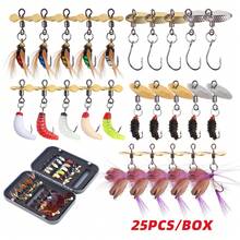 25pcs Fly Fishing Lures Bait Assortment