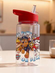 1pc Paw Patrol Kids 17oz Straw Water Bottle, With Handle, Leak-Proof & Durable, Suitable For Outdoor Sports, Back To School, Office, Gifts Or Birthday - Multicolor - View 6