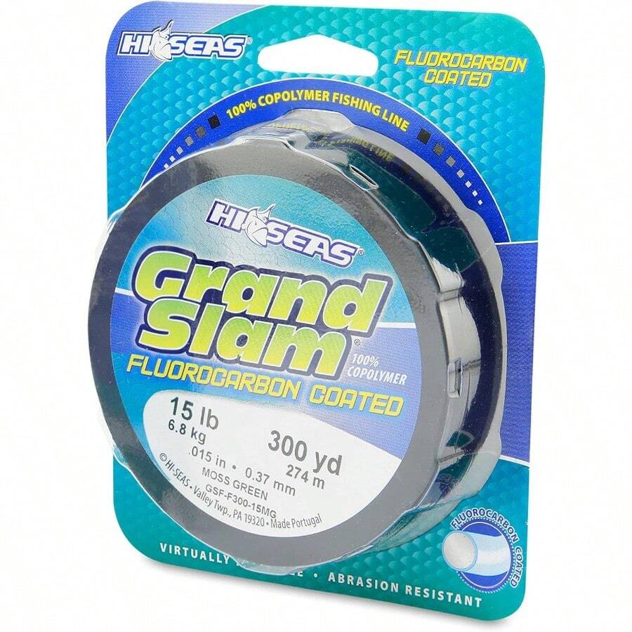 HISEAS Grand Slam Fluorocarbon Coated Fishing Line - 莫斯格林 - 查看 1