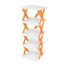 ELE-GATE Zapatera Organizador Plegable con 4 Niveles,El dormitorio simple alberga estantes de zapatos, y el espacio de estantes de zapatos plegables para el hogar / dormitorio tiene varias capas. - Multicolor - Ver 4