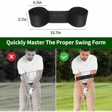 Swing Trainer Grip Trainer Set, Training Aid Improving Swing Technique And Grip Position, Beginners And Professionals - 藍色,黑色 - 查看 6