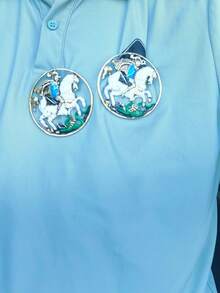 1pc Alloy Ancient Roman Knight Badge, 6.5cm/2.56in, Brooch For Men And Women, Creative Cultural Gift