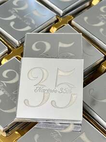 Personalized Wedding Chocolate Favors Tags Custom Arcylic Mirror Gold Or Silver Party Tags For Guest Gifts Custom Christening Baby Shower Name Tag For Party Not Included Chocolate - Multicolor - View 3