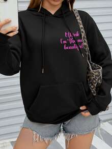 هدايا شخصية مخصصة، هوديز جيب مخصصة للنساء، أضف نص، اختر لونك المفضل وخط الكتابة، هوديز مبطنة سميكة مخصصة. هوديز مخصصة، هوديز مطبوع عليها نص مخصص، ملابس يومية، هدايا مثالية للأعياد والمناسبات والأعياد أو للأصدقاء والعائلة، مريحة وكاجوال، بلوزات نسائية، هوديز مطبوع عليها بطريقة مخصصة، هوديز نسائية - الأسود - مشاهدة 4