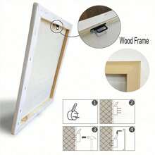 1pc Dreamy Girl Pink Ribbon Canvas Wall Art - Elegant Modern Illustration Print For Bedroom Decor, Nursery, Living Room - Artistic Home Accent - Multicolor - View 10