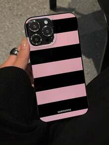Apple Pink Striped Phone Case For IPhone 15 15Pro 15Plus 15Promax Waterproof Shockproof Anti-Fall Scratch Resistant Soft TPU Cover Girls Women Cute Fashion  WYHN - Nhiều màu - Xem 8
