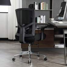 Sedia da ufficio ergonomica, sedia da scrivania con schienale alto da 200 kg, cuscino morbido 3D, braccioli 4D, supporto lombare regolabile, sedia da computer a dondolo da 105°, sedia in rete