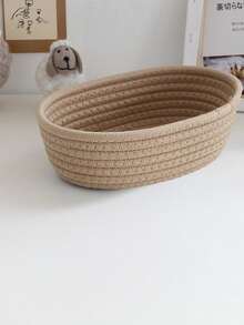 3个椭圆形收纳篮，纯色简约风格，适合客厅桌面，可收纳零食、水果、玩具，也适用于玄关、浴室、家居装饰，可放置化妆品、香水、眼镜、相框，可用作节日礼品篮（3件套=小号+中号+大号），也适合作为圣诞礼物。 - 卡其色 - 查看 11