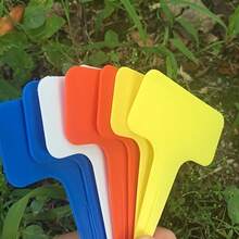 25pcs (Random Color)Colorful Plastic Plant Labels, Vibrant And Eye - Catching, Ideal For Garden Beds, Pots, And Greenhouses To Mark And Identify Different Plants Easily Christmas Pot De Fleur