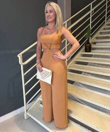 Jumpsuit Set - Camel - Ver 2