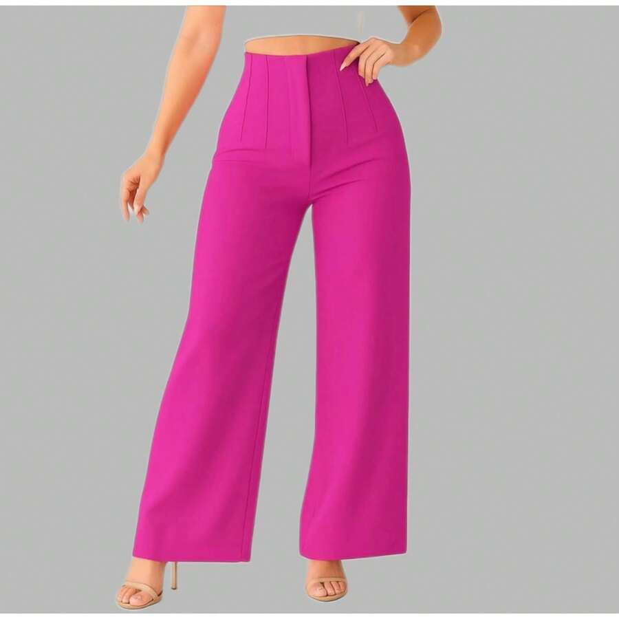 Women Pants - Hot Pink - View 1