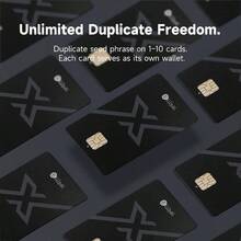 X Card Pack de 3 u2013 Gapped Crypto Cold Wallet con kit de accesorios de arranque, almacenamiento  sin conexin para Bitcoin, Ethereum, y ms de 10.000 tokens - inicial - Ver 6