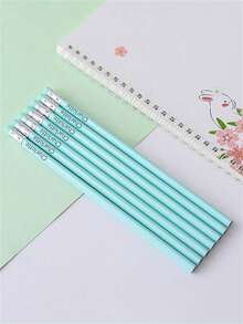 Customized Personalized Pencils With Erasers, Custom Triangle Pencils, Personalized Engraved Pencils, Writing Pencils, Sketching Drawing Pencils, Suitable For Schools, Students, Nurses, Whiteboards, Office Supplies, Holiday Gifts - Multicolor - View 3