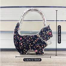 猫咪折叠手提包收纳挂钩，包包挂架，情人节手工礼物 - 彩色 - 查看 12