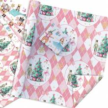 20in X 27in Christmas Nutcracker Print Gift Wrapping Paper, Vintage Cartoon Design, Suitable For Christmas, Children's Day, Birthday Party, Gift Box Packaging And DIY Crafts, Adds Festive Atmosphere To Elegant Gift Decorations