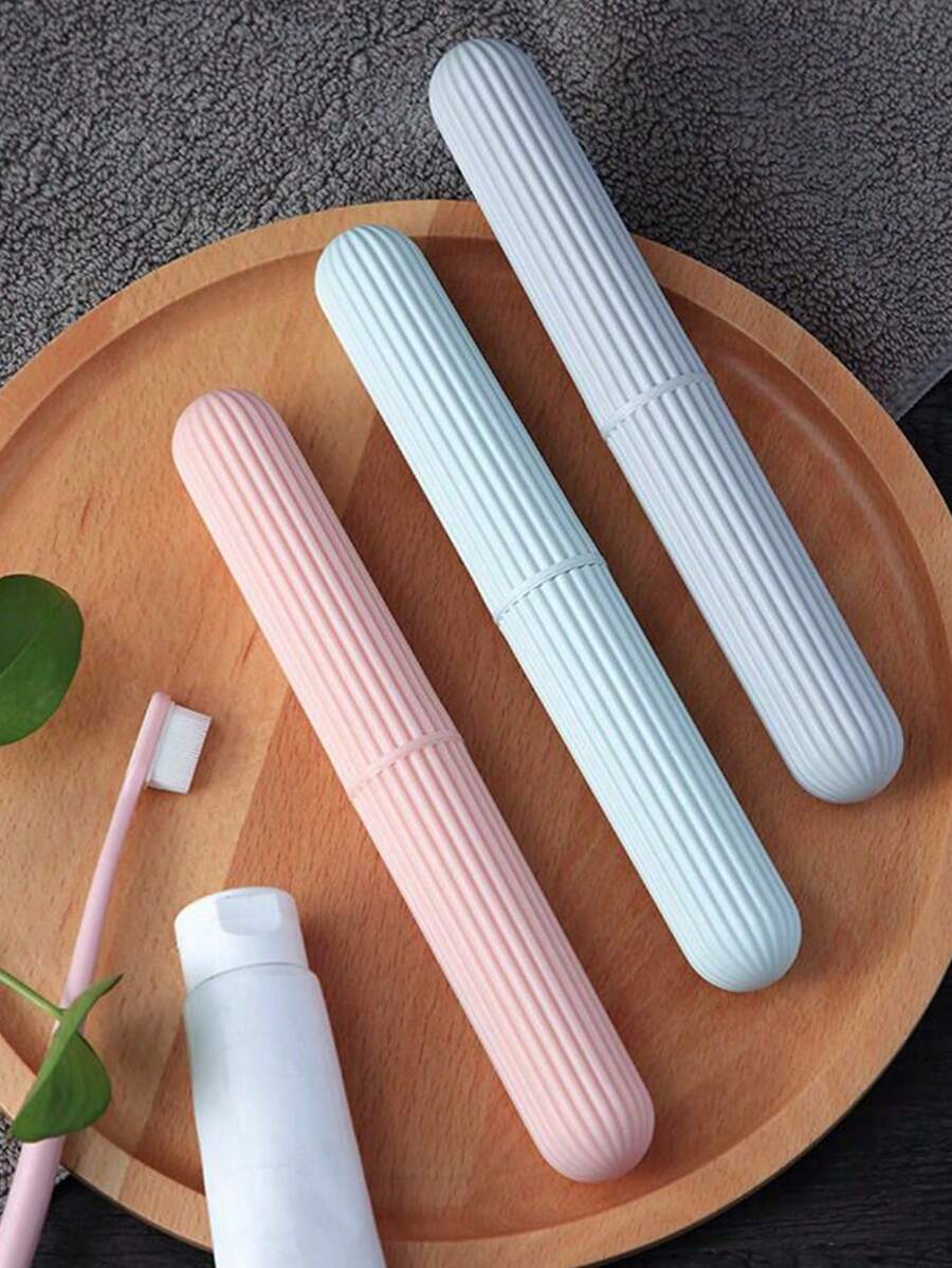 4 Peças Capa de Escova de Dentes, Estojo para Escova de Dentes, Capa Protetora Portátil para Escova de Dentes, Estojo de Viagem Multifuncional e Leve para Escova de Dentes, Estojo de Armazenamento de Escova de Dentes, Adequado para Viagens, Camping, Academia, Escola, Capa de Escova de Dentes de Viagem