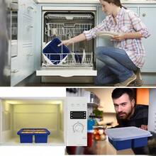 4 Cup Silicone Soup Freezer Molds 2 Pack  Freezer Trays With Lid Easy Release Ice Cube Tray For Food Freezing Container Store Soup, Sauce, Broth,Leftovers - 2 phần - 2 gói - 2 cốc - Xem 4