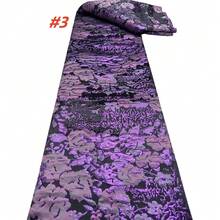 African Jacquard Lace Fabric 2025 High Quality Nigerian French Brocade Embroidery Lace Fabric For Bridal Party Dress Sewing Material - Multicolor - View 9