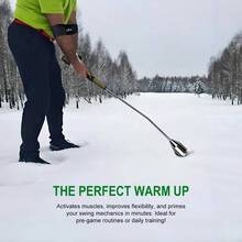 Swing Trainer Aid, Weighted Club Tempo Grip Training Right Left - Handed Golfers, Indoor Outdoor Warm - Practice Accessories - 右手 - 查看 6