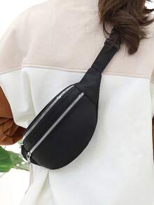 Canvas Bag Men's Waist Bag New Annual Cross-Body Mini Small Bag Shoulder Ultra-Small Oxford Fabric Bag