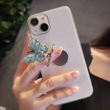 Stylish Cute Butterfly Phone Ring Holder - 360° Rotatable Adjustable Shiny High-Quality Ring Stand, Compatible With IPhone, Android Smartphones, Best Gift For Women, Moms, Friends, Colleagues, Suitable For Birthday, Christmas, Valentine's Day, Mother's Day, Graduation, Thanksgiving - Multicolor - View 12