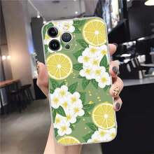 Custodia per telefono a forma di limone compatibile con 15, 14, 11, 12, 13 Mini, Pro, XS Max, 6, 7, 8 Plus, X, XR, SE 2020, custodia compatibile con Samsung Galaxy S17, S17 Pro, S17 Pro Max