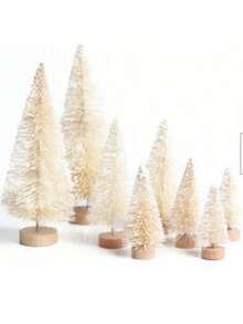12 pezzi Mini alberi di cedro artificiali, multicolore, blu, verde chiaro, verde, bianco, oro, argento, per festival, casa, ufficio, decorazione da giardino, migliori regali, decorazione per la casa, decorazioni natalizie, decorazione per la stanza, decorazioni natalizie per la casa, regali di Natale, decorazioni natalizie
